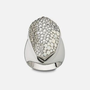 Swarovski Rhodium Plated Kinshasa Ring